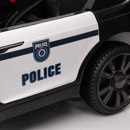 12V Kids Electric Police Car, Remote Control, Black Electric Toy Cars at Gallery Canada