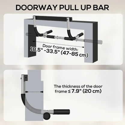 Doorway Pull-Up Bar, Home Fitness Horizontal Chin-Up Bar, Grey Strength Training Equipment at Gallery Canada