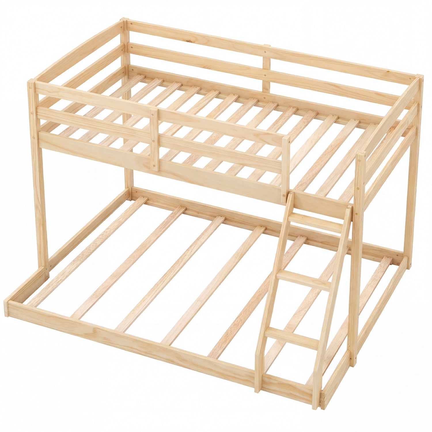 Twin Over Full Bunk Bed Frame, Natural Bunk Bed Frame Natural at Gallery Canada