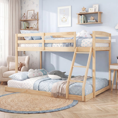 Twin Over Full Bunk Bed Frame, Natural Bunk Bed Frame at Gallery Canada