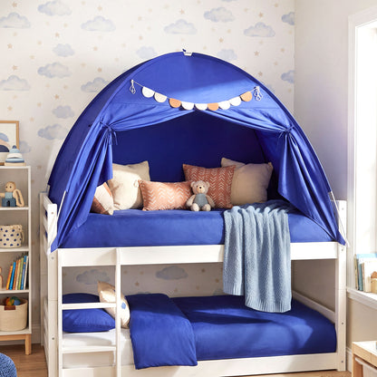 Twin Size Indoor Canopy Tent for Kids with 2 Window and Suits 3+, Navy Play Tents & Playhouse at Gallery Canada