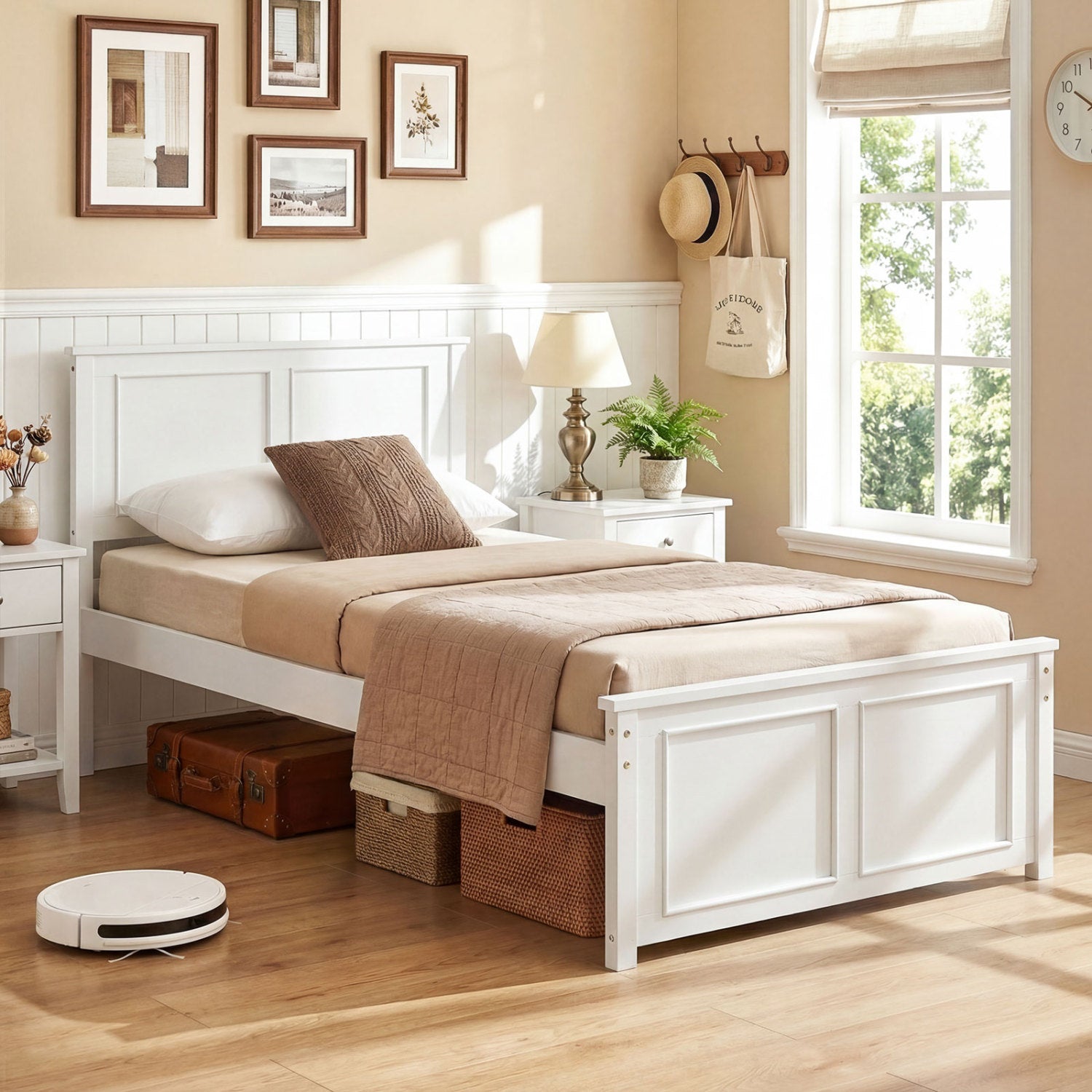 Twin Platform Bed Frame with Headboard Simple Bed Frame at Gallery Canada