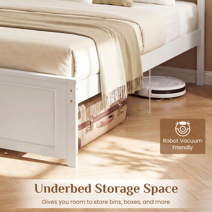 Twin Platform Bed Frame with Headboard Simple Bed Frame at Gallery Canada