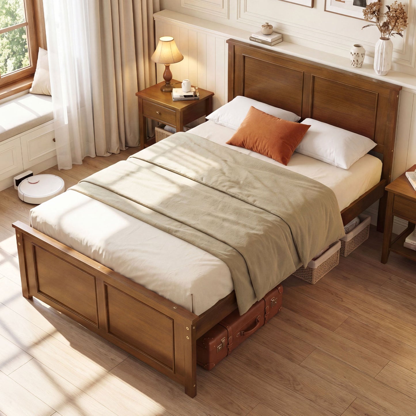 Twin Wood Platform Bed Frame With Headboard Simple Bed Frame at Gallery Canada