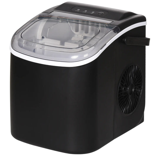Portable Ice Maker, Self Cleaning, 26lbs/24Hrs, Black Small Kitchen Appliances Black at Gallery Canada
