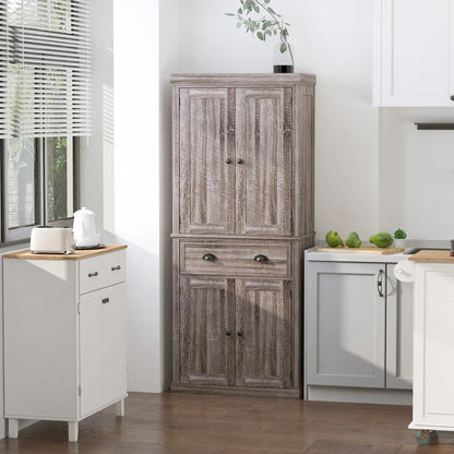 Kitchen Cabinet With 2 Drawers, MDF Board, Wood Grain Kitchen Pantry Cabinets at Gallery Canada