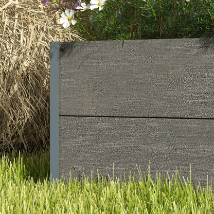 Raised Garden Bed With Trellis, Elevated Planter Box, 28" x 15" x 59", Dark Grey