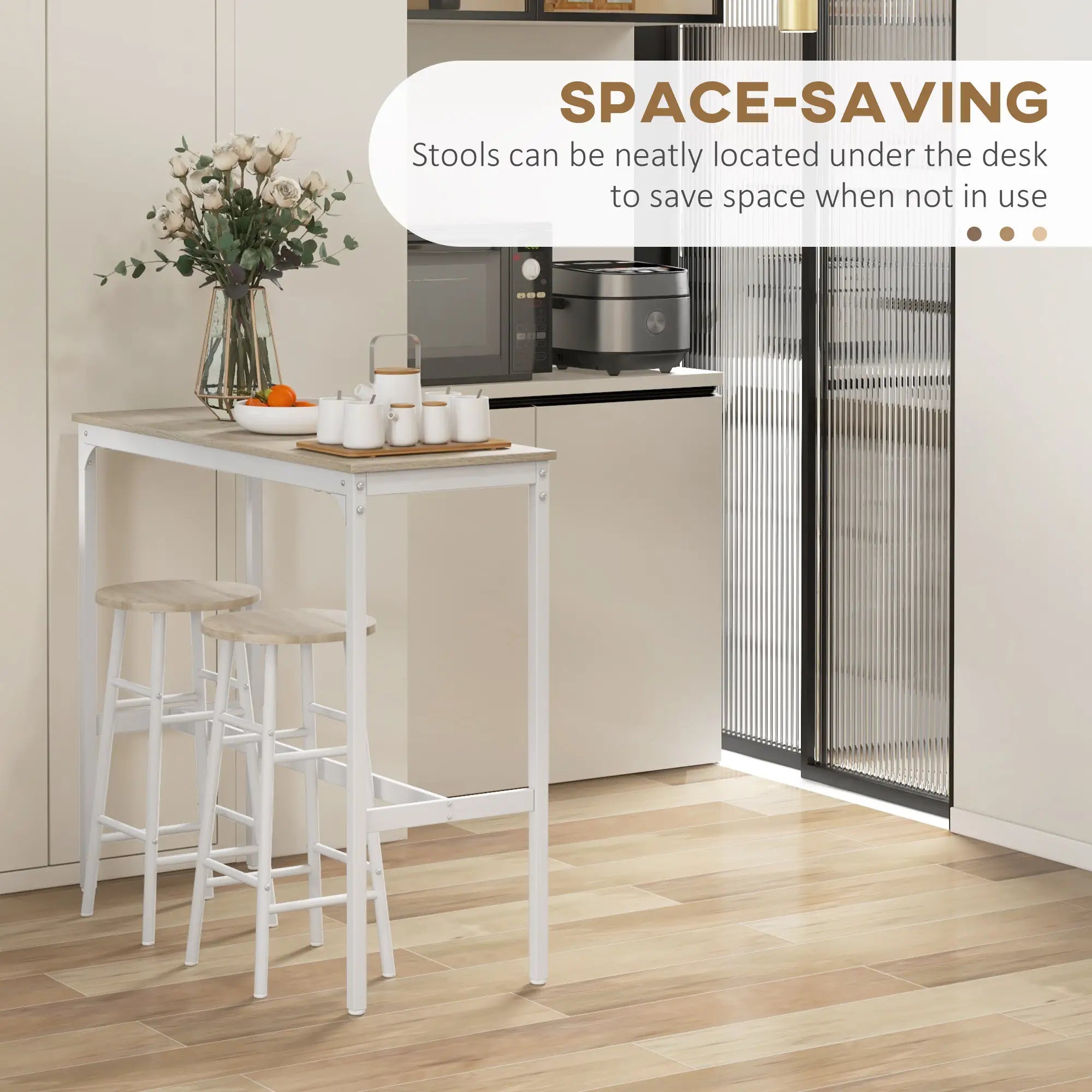 3-Piece Counter Height Bar Table And Chairs Set For 2 Bar Sets at Gallery Canada