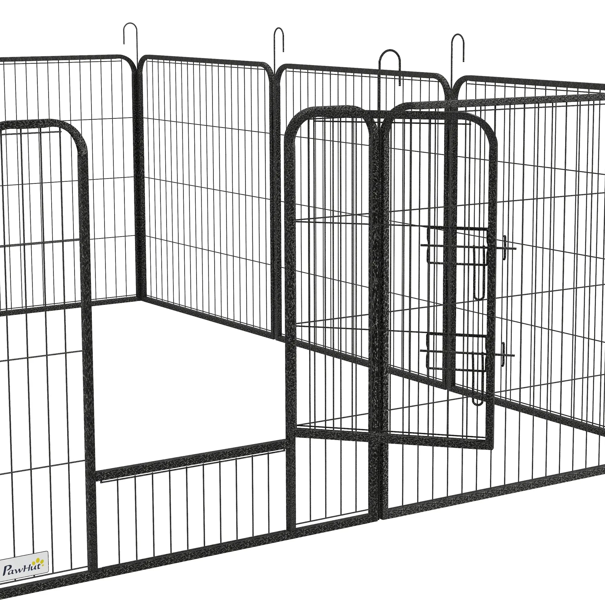 Dog Playpen with Gate, 12 Panels, 31.5