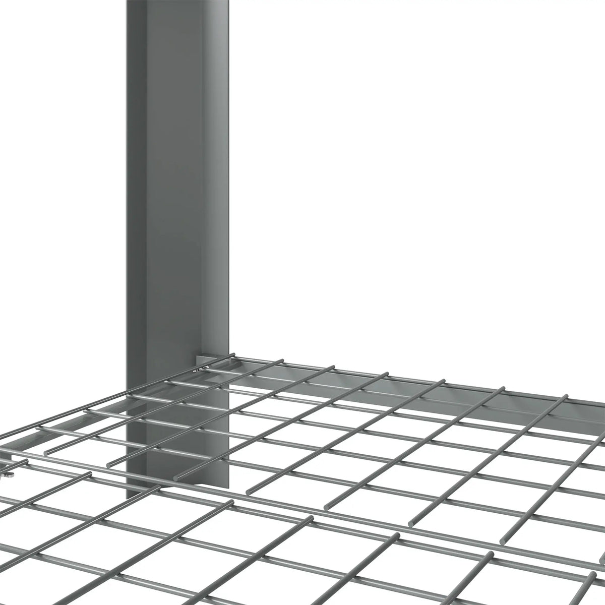 Lit de jardin surélevé avec étagère de rangement à pieds 31,5" Gris argenté, Gris argenté