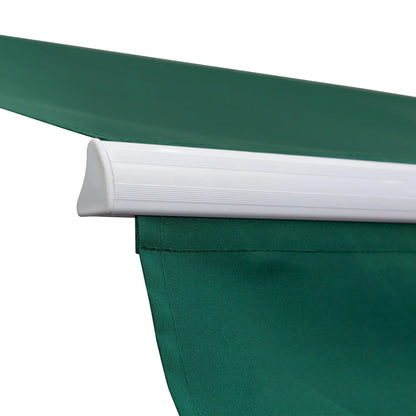 12' x 8' Retractable Awning, UV Water-Resistant Fabric, Aluminum Frame, Green Deck Awnings at Gallery Canada