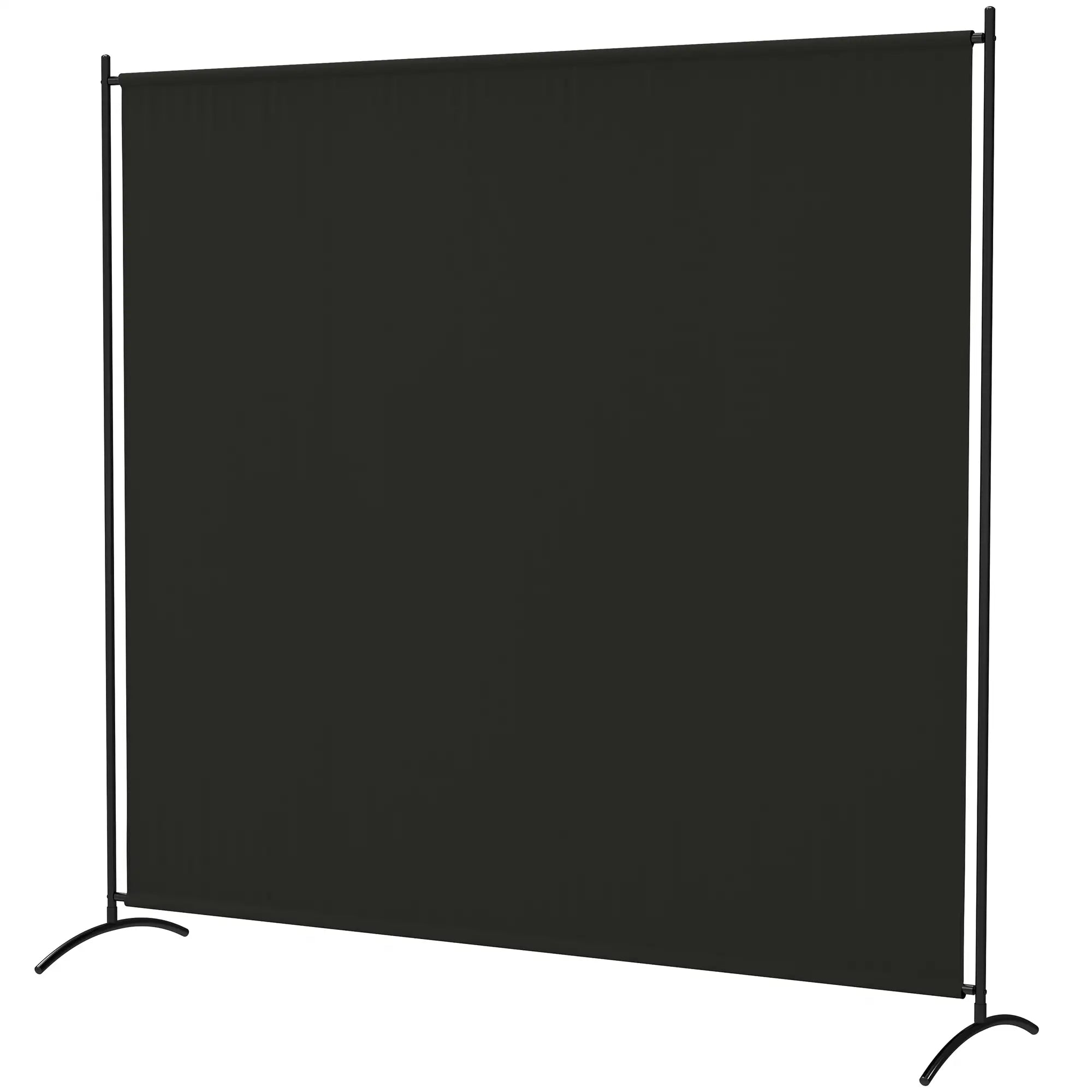 Single Panel Room Divider, UV30+ Privacy Screen, Indoor Outdoor, Black Side Awnings Black at Gallery Canada
