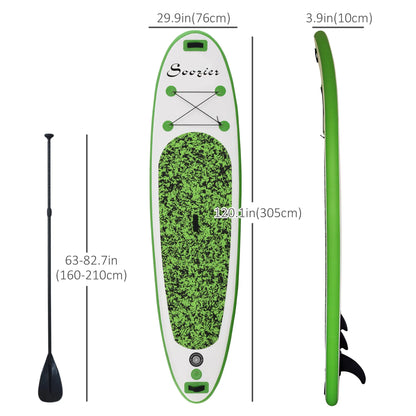 Inflatable Paddle Board, 120''×30"×4", Lightweight, Foldable, Includes Accessories Inflatable Paddle Boards at Gallery Canada