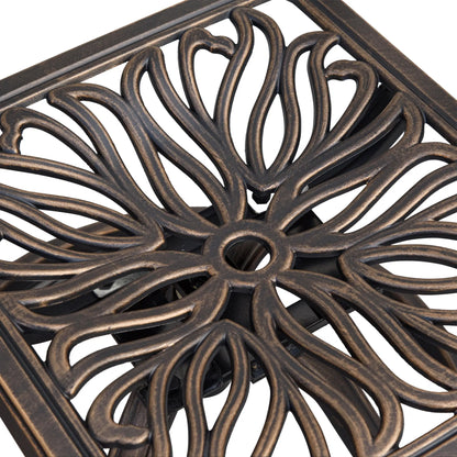 2 Patio Swivel Chairs with Cushion, Aluminum Frame, 3" Thick, Bronze Bistro Sets at Gallery Canada