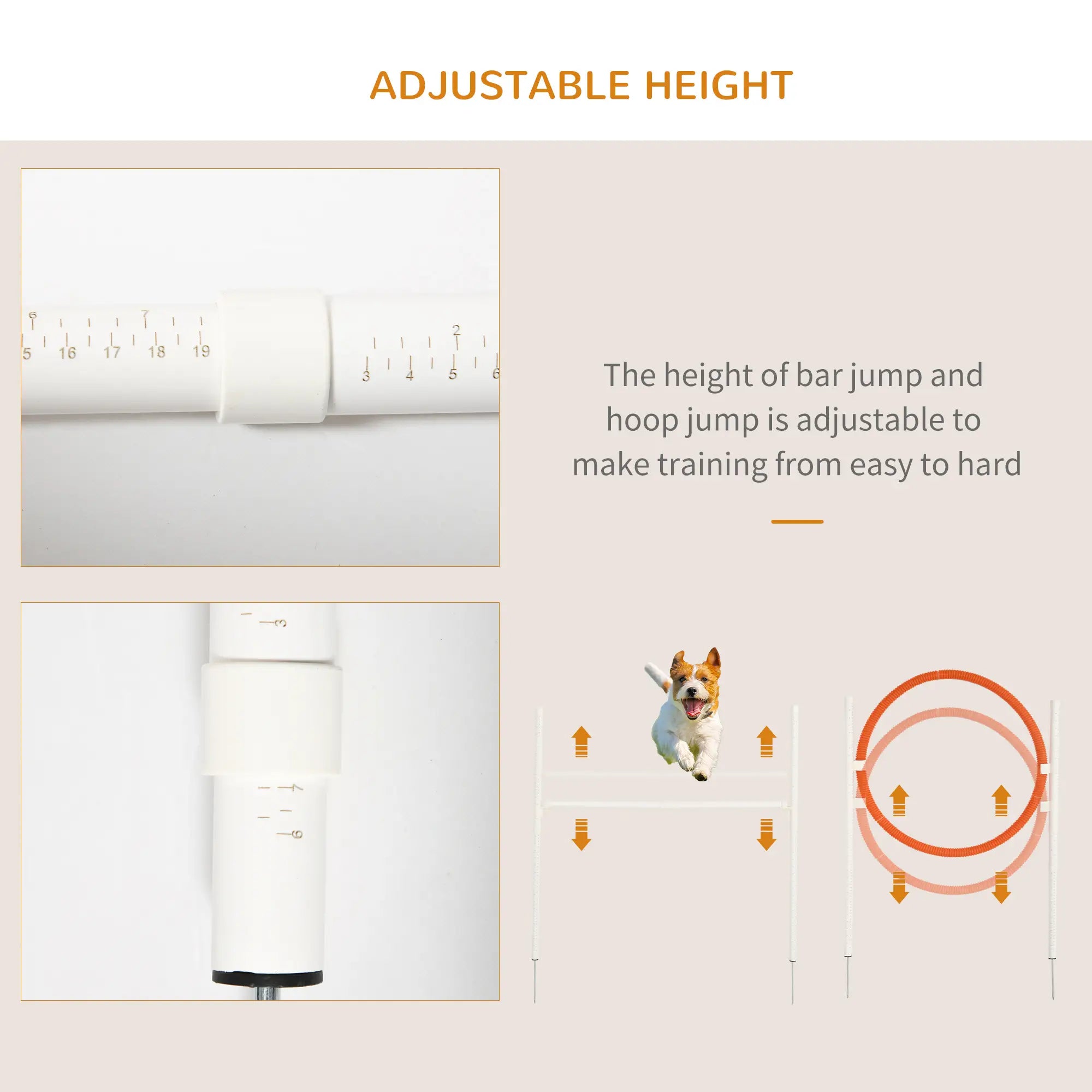 5 Pcs Dog Agility Training Set, Disc, Whistle, Weave Poles, Jump Poles, Food Bag, Carry Bag Dog Agility Training Equipment at Gallery Canada