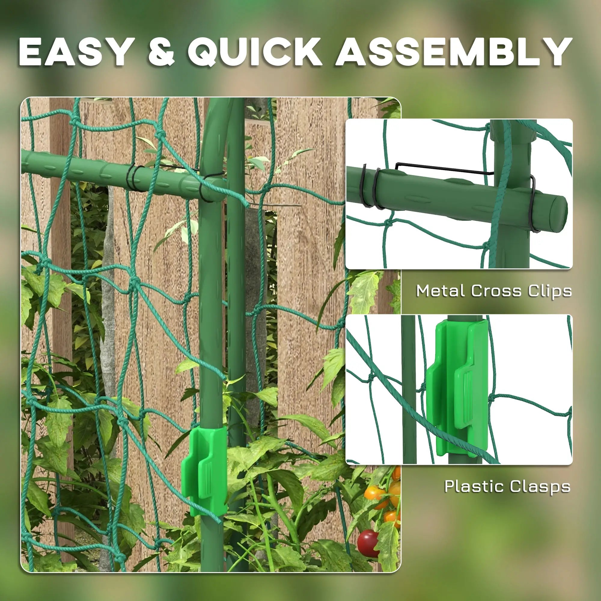Metal Garden Trellis, A-Frame Arch for Climbing Plants, 17