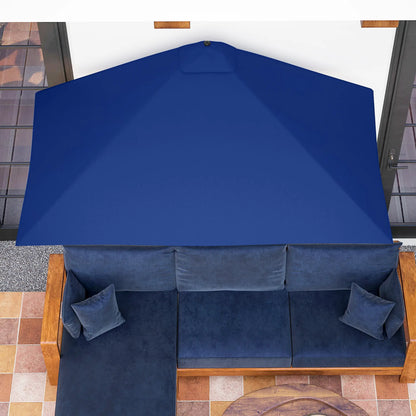 8ft Half Round Umbrella, Outdoor Balcony Parasol, Garden Sun Shade Half Round Umbrellas at Gallery Canada
