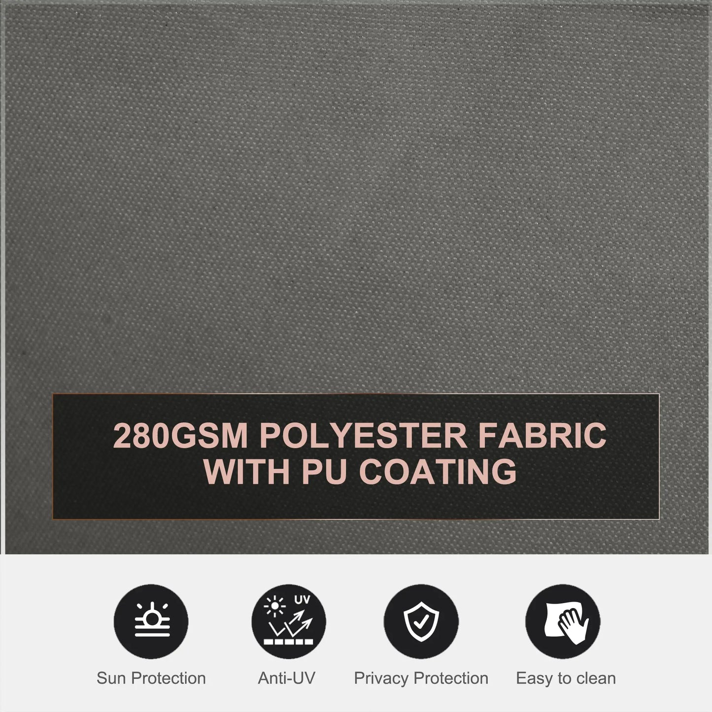 Retractable Double Side Awning, Folding Privacy Screen, Grey Side Awnings at Gallery Canada