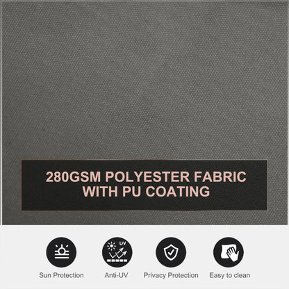 Retractable Double Side Awning, Folding Privacy Screen, Grey Side Awnings at Gallery Canada