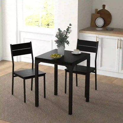 Dining Table Set for 2, 3 Piece Kitchen Table and Chairs, Black Dining Table Sets at Gallery Canada