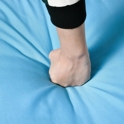 4-Piece Wicker Patio Set, Thick Cushions, PE Rattan Sofa, Glass Table, Sky Blue Patio Furniture Sets at Gallery Canada