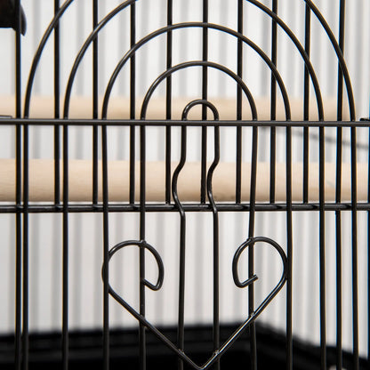 25" Bird Cage with Perch, Swing, Food Container, Slide-out Tray Bird Cages at Gallery Canada