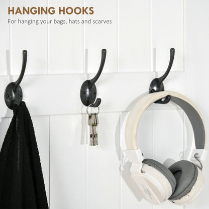 3-In-1 Hall Tree, Coat Rack, Shoe Storage, Bench Seat, Entryway Bench, 4 Hooks Clothing Storage at Gallery Canada