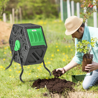Rotating Composter, 17 Gallon, Steel Legs, 24 Vents Outdoor Compost Bin at Gallery Canada