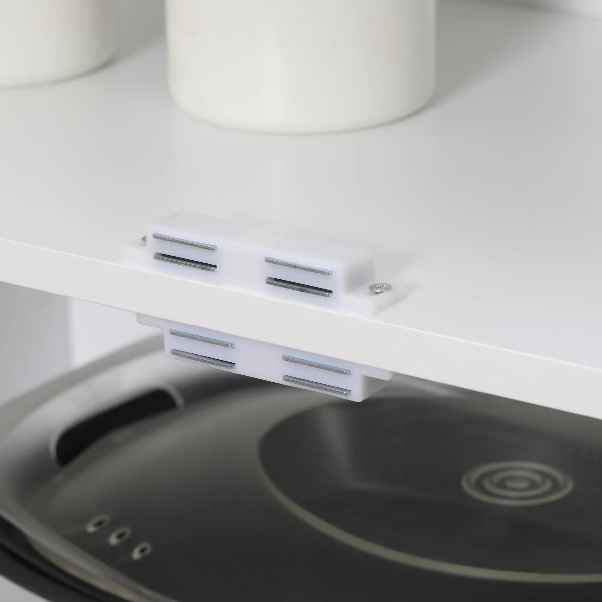 4-Door Storage Cabinet, Freestanding Pantry with Adjustable Shelves, 70