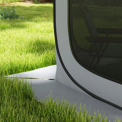 6x6ft Pop Up Screen Tent, UPF50+ Portable Camping Gazebo, Light Grey Camping Tents at Gallery Canada