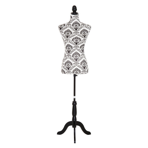 Adjustable Female Dress Form Fashion Mannequin Torso Clothes Display Dressmaker Stand with Base