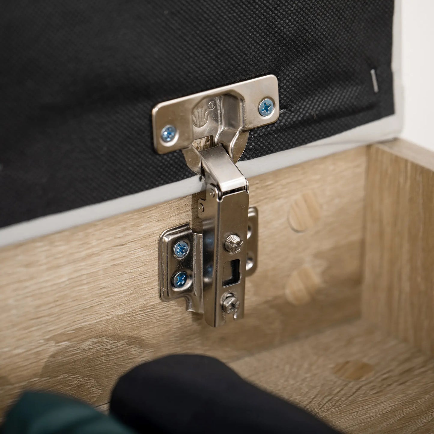 Shoe Bench with Padded Cushion, Hidden Storage, Natural Storage Ottomans & Benches at Gallery Canada