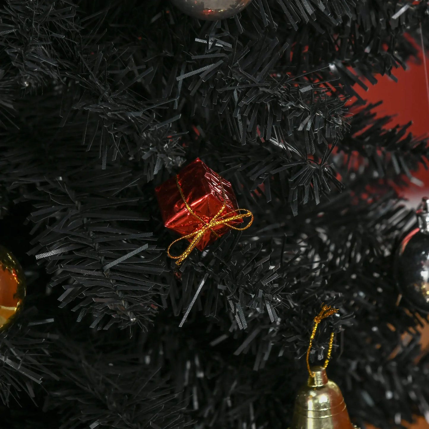 7FT Artificial Pencil Christmas Tree, Realistic Branches, Stable Stand, Black Pencil Christmas Trees at Gallery Canada