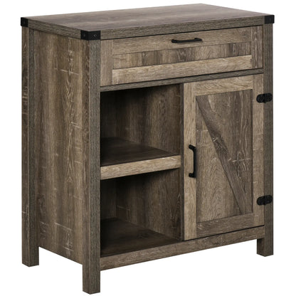 Rustic Barn Door Cabinet, Farmhouse Buffet Sideboard, Dark Oak Bar Cabinets Dark Oak at Gallery Canada
