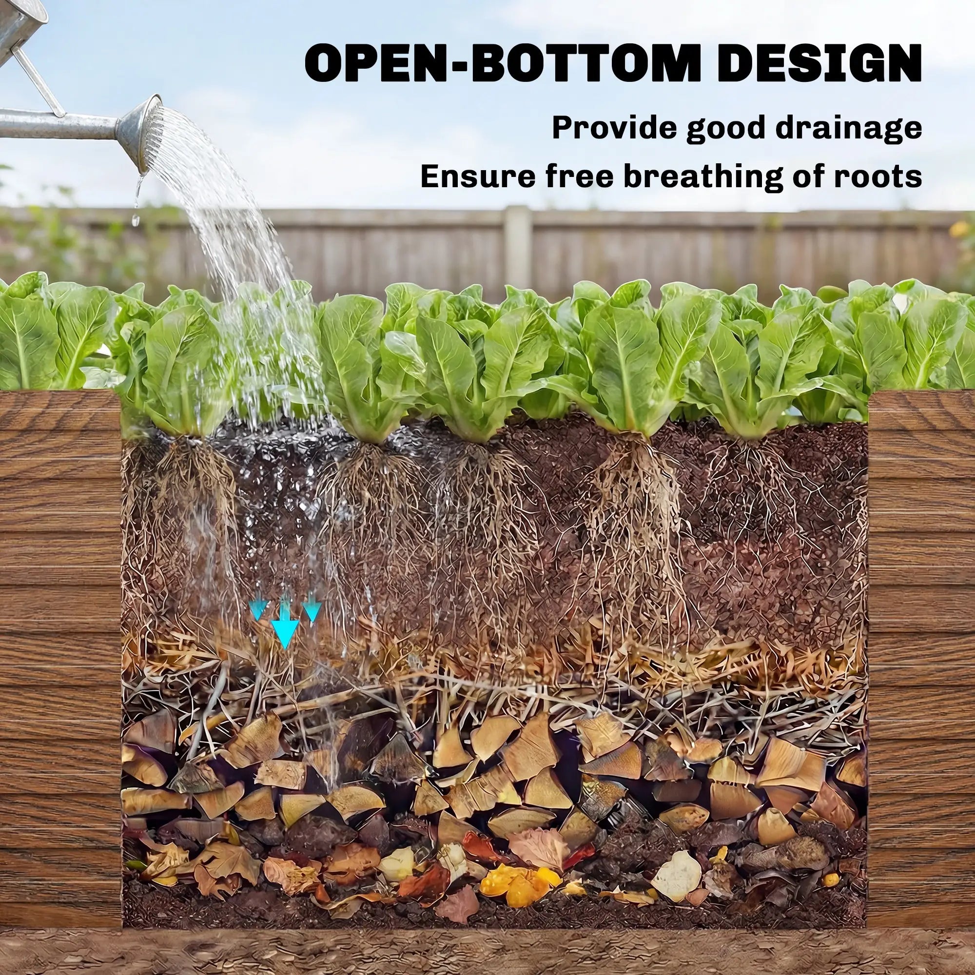 8' x 4' x 2' Raised Garden Bed, Galvanized Planter Box, Dark Brown Wood Effect, Dark Brown Galvanized Planter Boxes at Gallery Canada