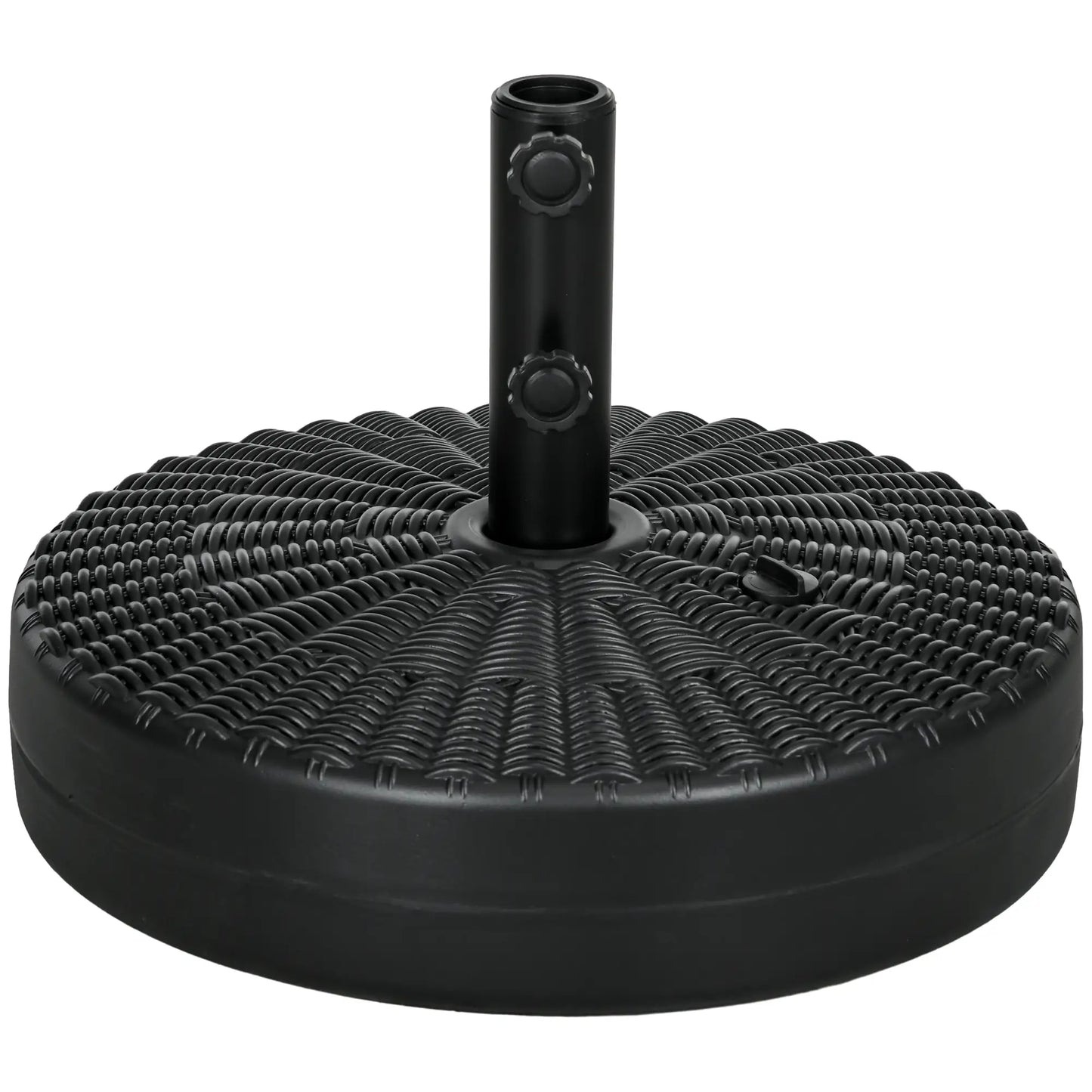Heavy Duty Fillable Umbrella Base, Steel Pole, Round Stand, Black Umbrella Bases at Gallery Canada