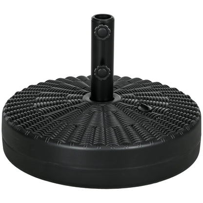 Heavy Duty Fillable Umbrella Base, Steel Pole, Round Stand, Black Umbrella Bases at Gallery Canada
