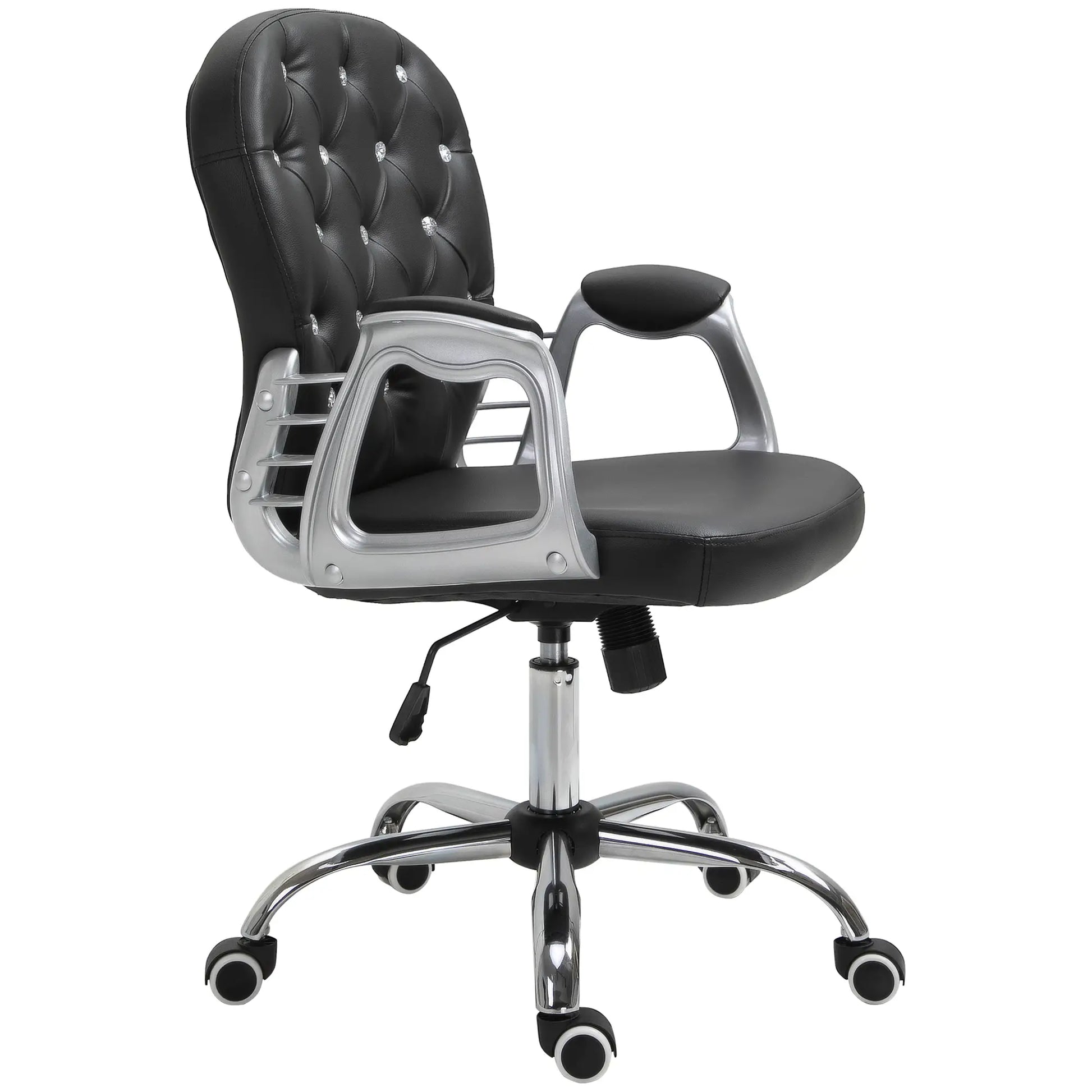 Ergonomic Office Chair, Adjustable Height, Padded Seat, Black Executive & Manager Chairs at Gallery Canada