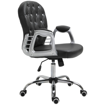 Ergonomic Office Chair, Adjustable Height, Padded Seat, Black Executive & Manager Chairs at Gallery Canada