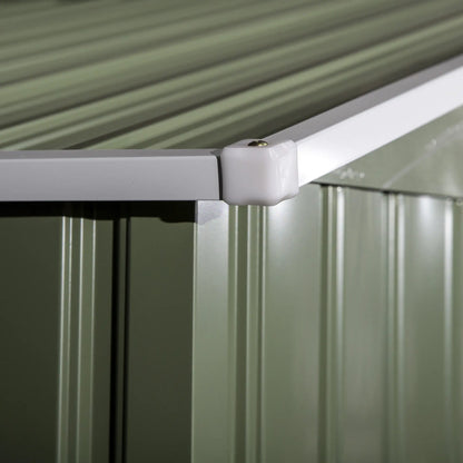 9.1'x6.4'x6.3' Garden Storage Shed, Foundation Kit, Double Doors, Light Green Sheds at Gallery Canada
