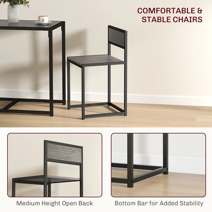 Industrial Dining Set For 2, Kitchen Table With Chairs Dining Table Sets at Gallery Canada