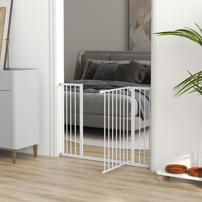 Pressure Fit Dog Gate, 29.9''-42.1'' Width, White Houses, Kennels & Pens at Gallery Canada