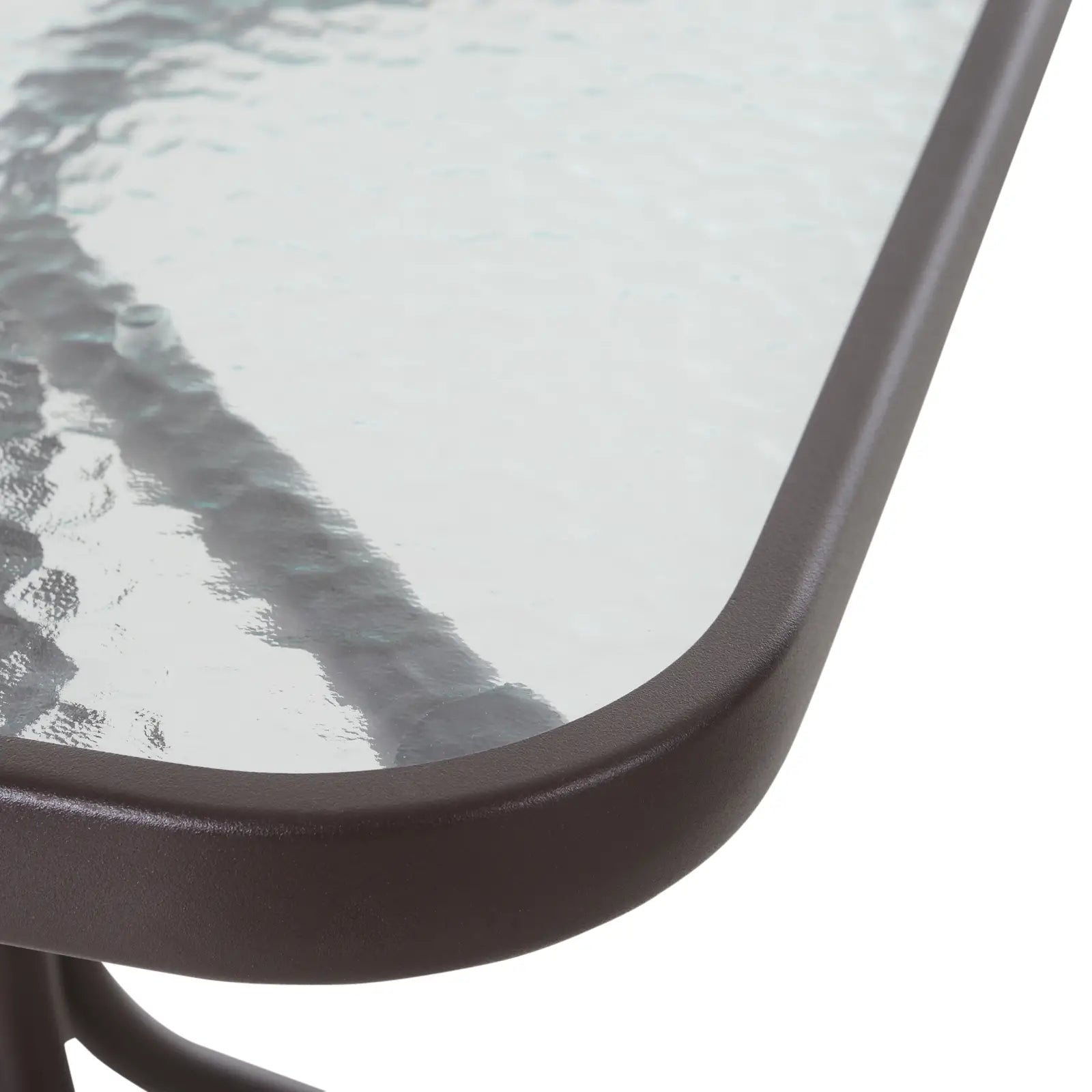 3 Piece Patio Glider Set, Mesh Seat, Glass Top Table, Grey Outdoor Gliders at Gallery Canada