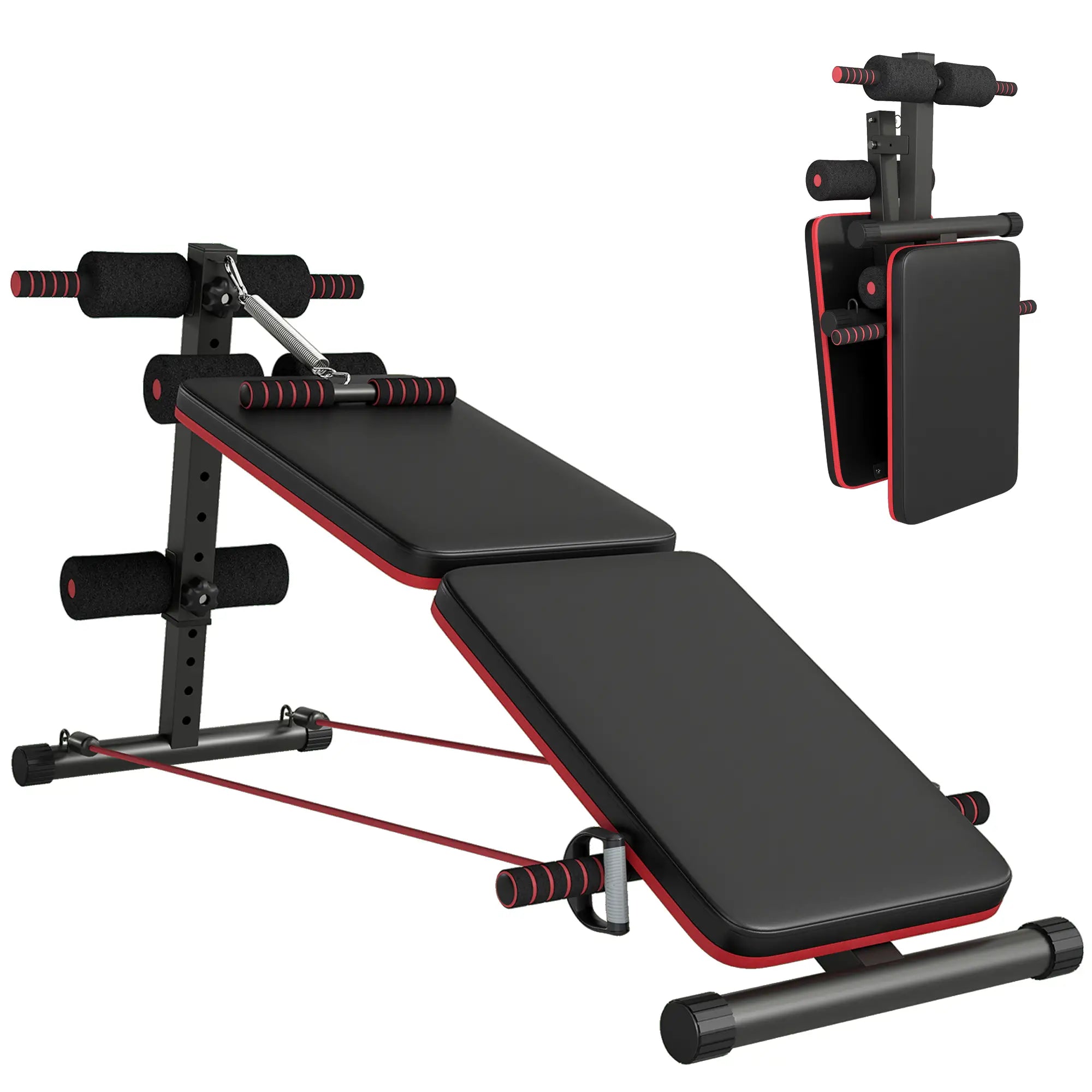 Foldable Sit Up Bench, Core Workout, Home Gym, Black Sit Up Benches at Gallery Canada