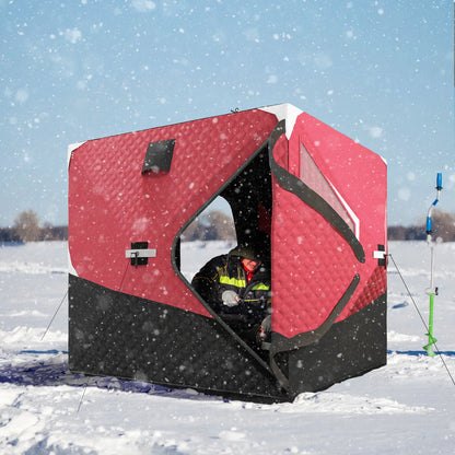 3-4 Person Insulated Ice Fishing Shelter, Pop Up, -22℉ Ice Fishing Tents at Gallery Canada