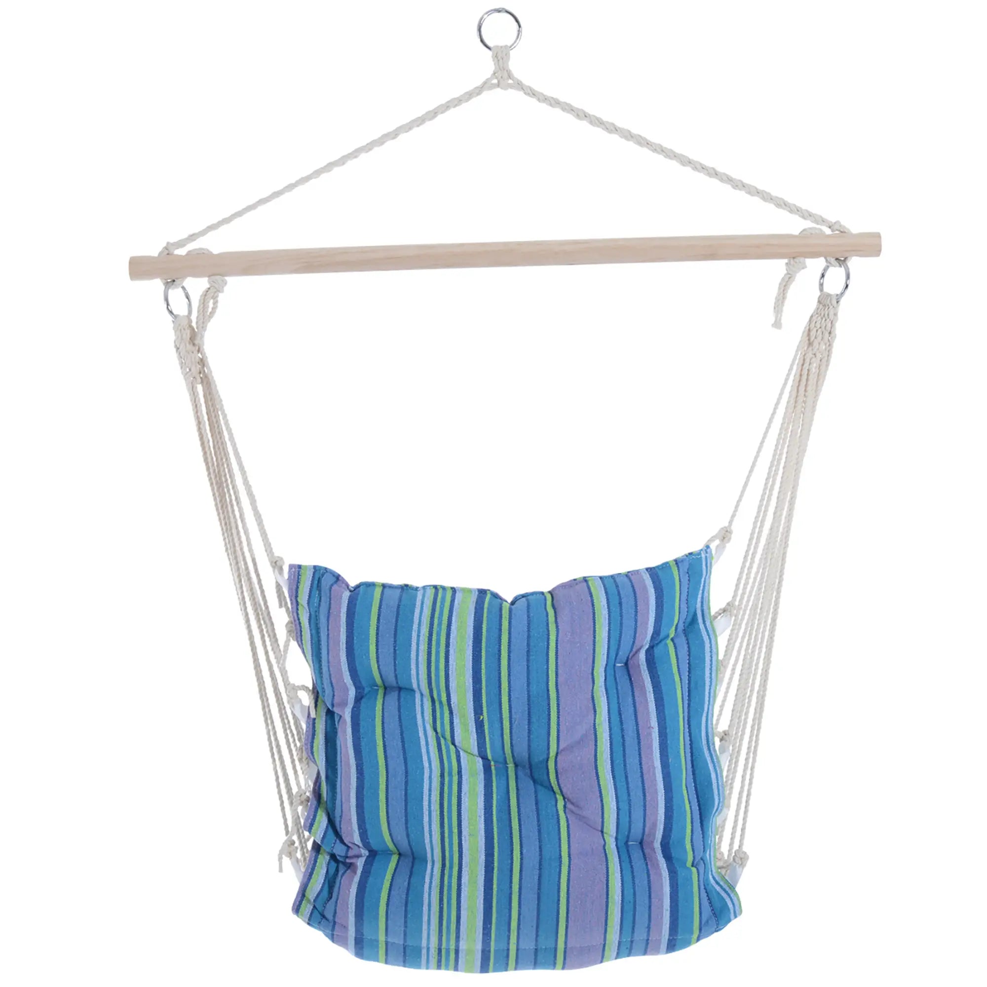 Portable Hanging Woven Hammock, Swing Chair, Outdoor Camping, Blue Hammock Swings at Gallery Canada
