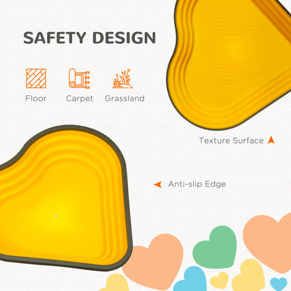 9PCs Heart-Shaped Non-Slip Stackable Kids Stepping Stones Gym Sets & Swings at Gallery Canada