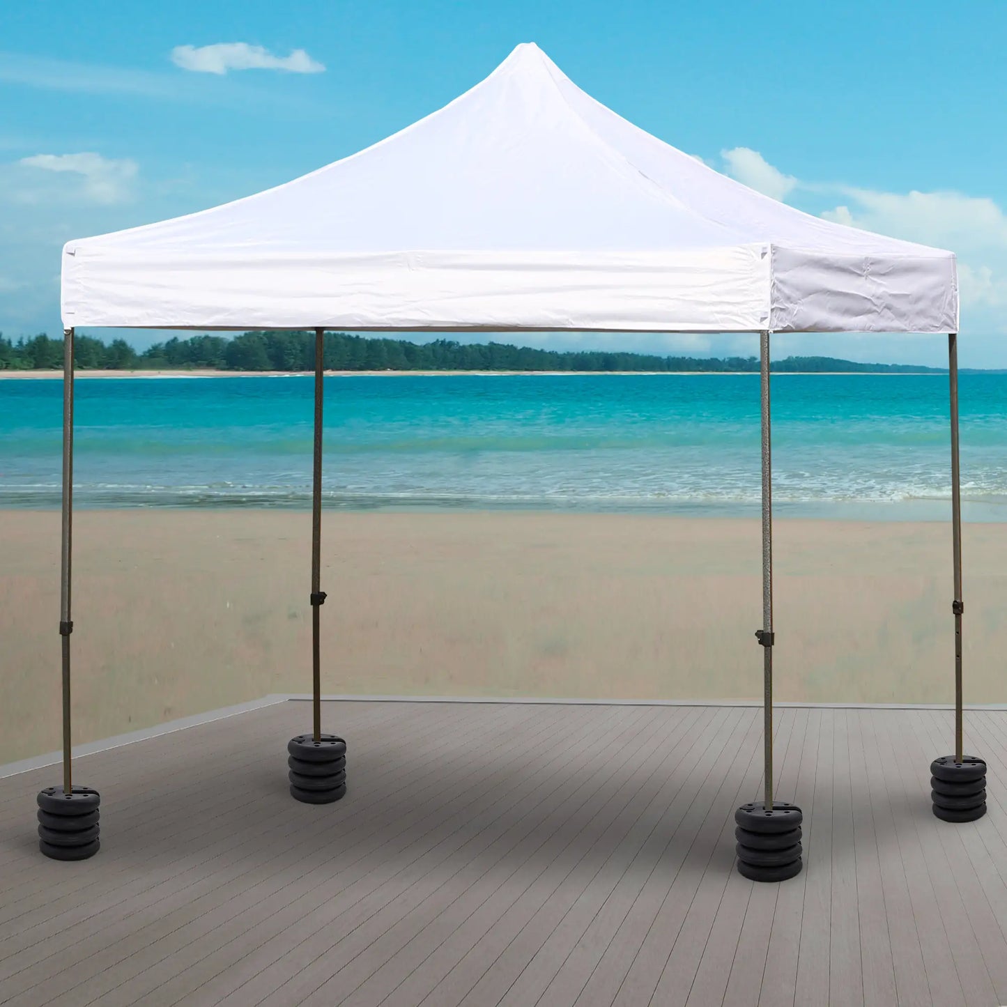 Set of 4 Party Tent Canopy Weight Plates, Gazebo Anchor Base Weights Umbrella Bases at Gallery Canada