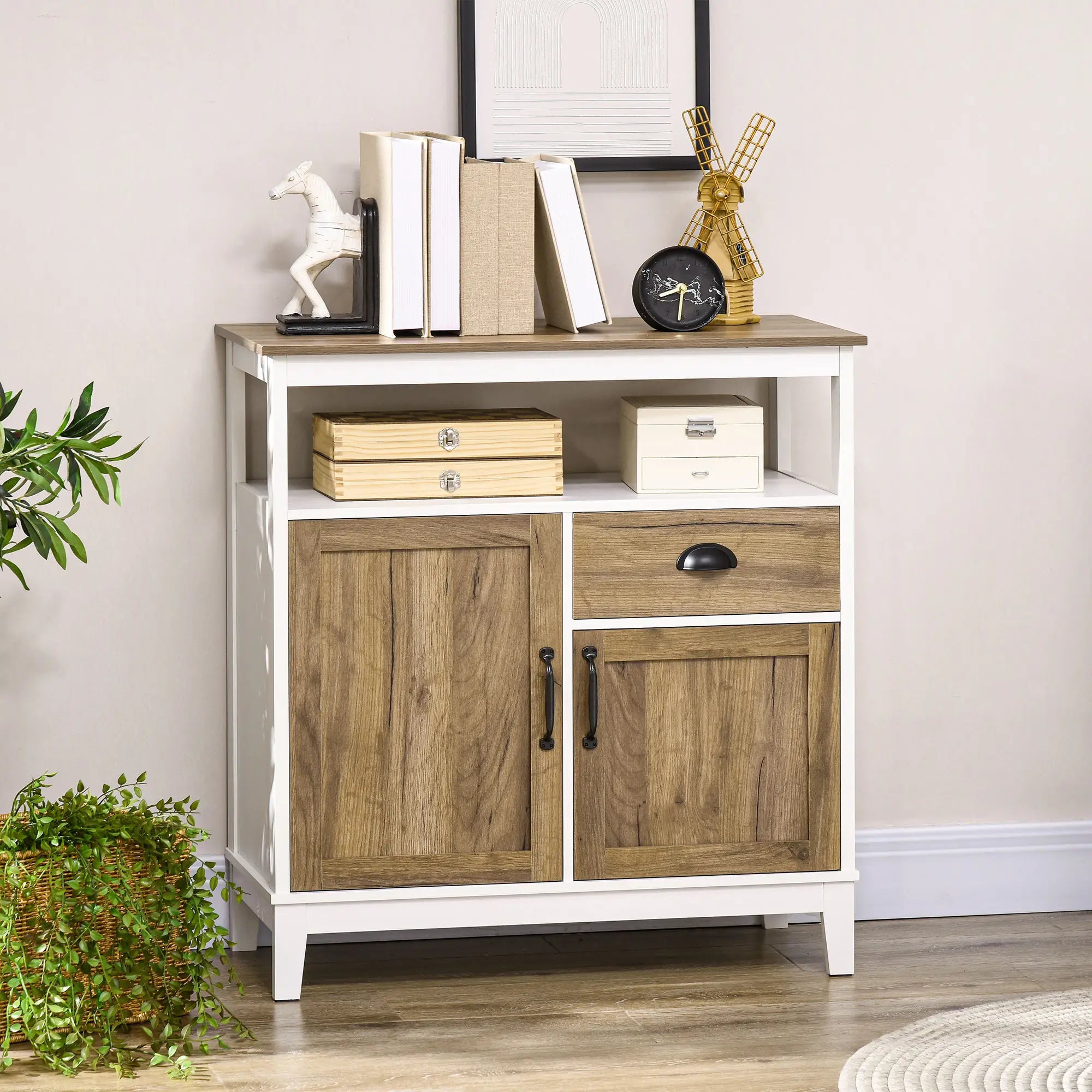Storage Cabinet, Freestanding Sideboard with Doors, Drawer, for Dining, Living, Bedroom Storage Cabinets at Gallery Canada