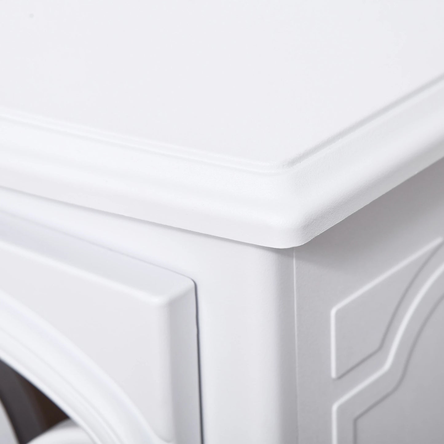 Electric Fireplace Heater, Freestanding, Realistic Flame, 750W/1500W, White Electric Fireplaces at Gallery Canada